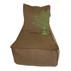 Lounge - Beige Solid Cotton Twill 'Earth Tree'